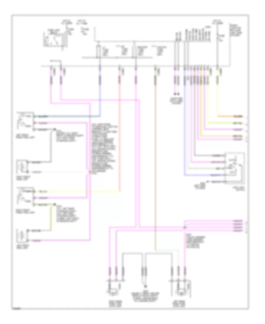 Exterior Lamps Wiring Diagram (1 of 2) for Ford Fusion Hybrid 2010