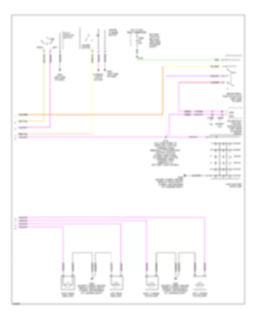 Exterior Lamps Wiring Diagram 2 of 2 for Ford Fusion Hybrid 2010