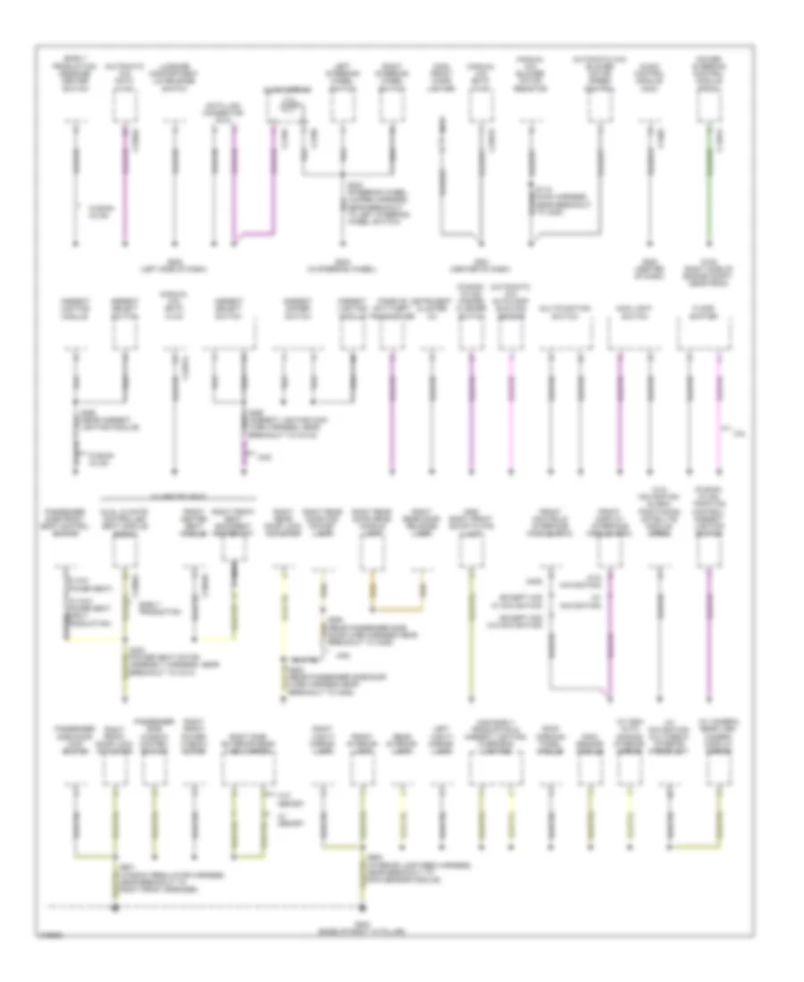 Ground Distribution Wiring Diagram Except Hybrid 1 of 3 for Ford Fusion Hybrid 2010