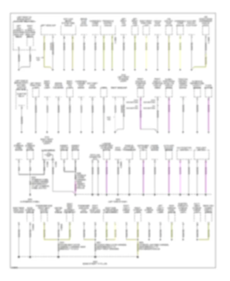 Ground Distribution Wiring Diagram Hybrid 1 of 2 for Ford Fusion Hybrid 2010