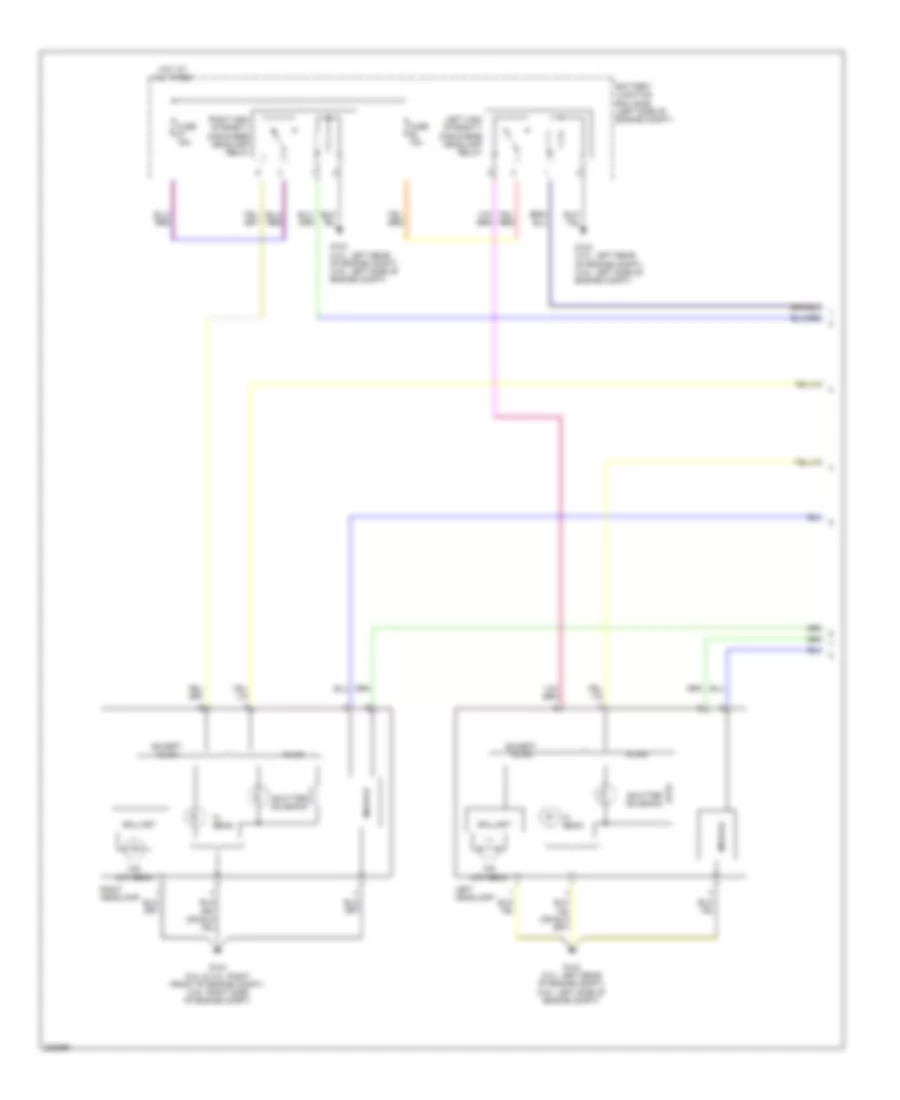 Headlights Wiring Diagram Except Hybrid with HID Headlights 1 of 2 for Ford Fusion Hybrid 2010