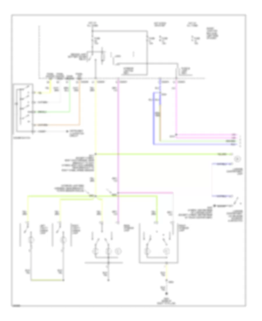 Courtesy Lamps Wiring Diagram 1 of 2 for Ford Fusion Hybrid 2010
