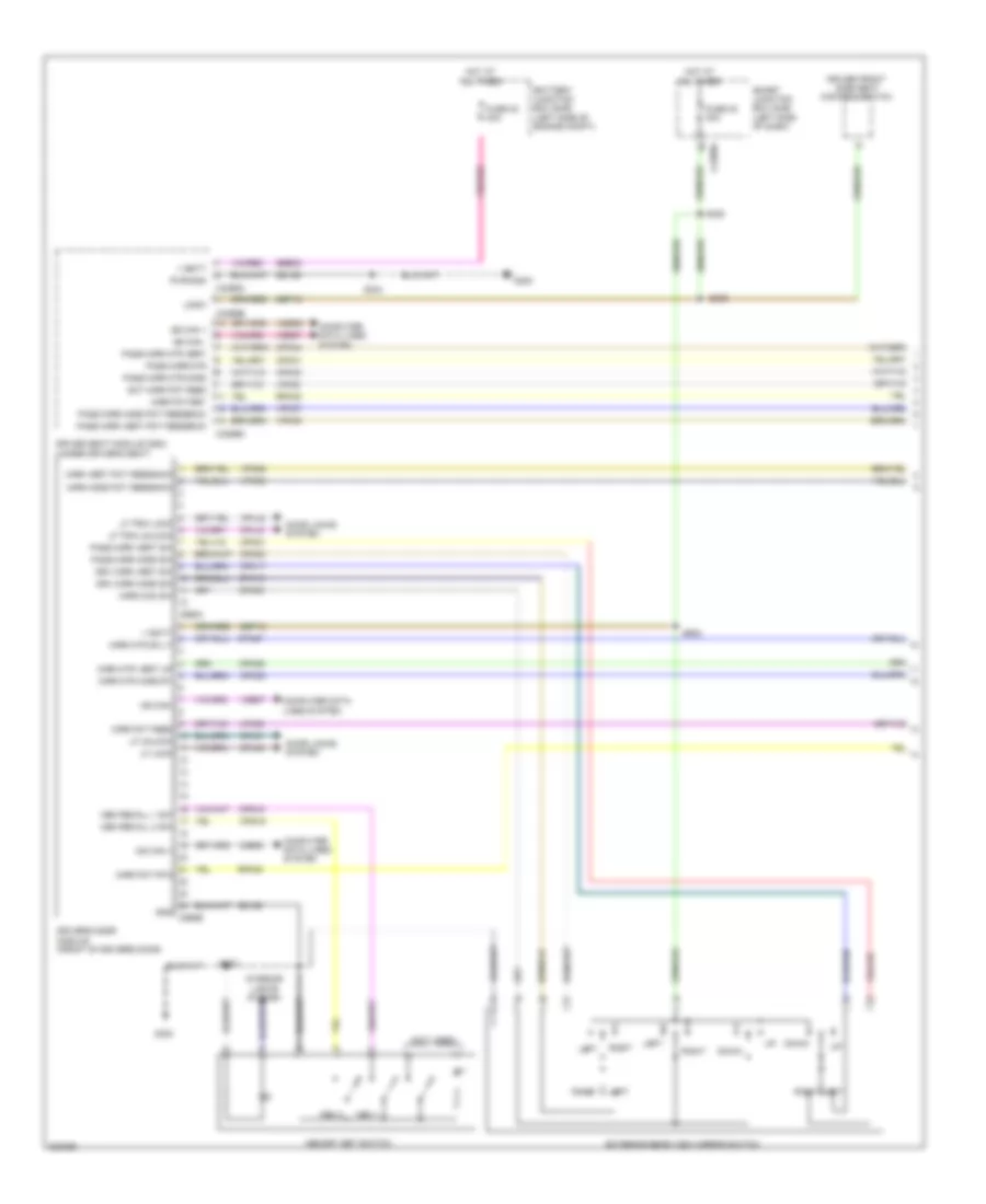 Memory Mirrors Wiring Diagram 1 of 2 for Ford Fusion Hybrid 2010
