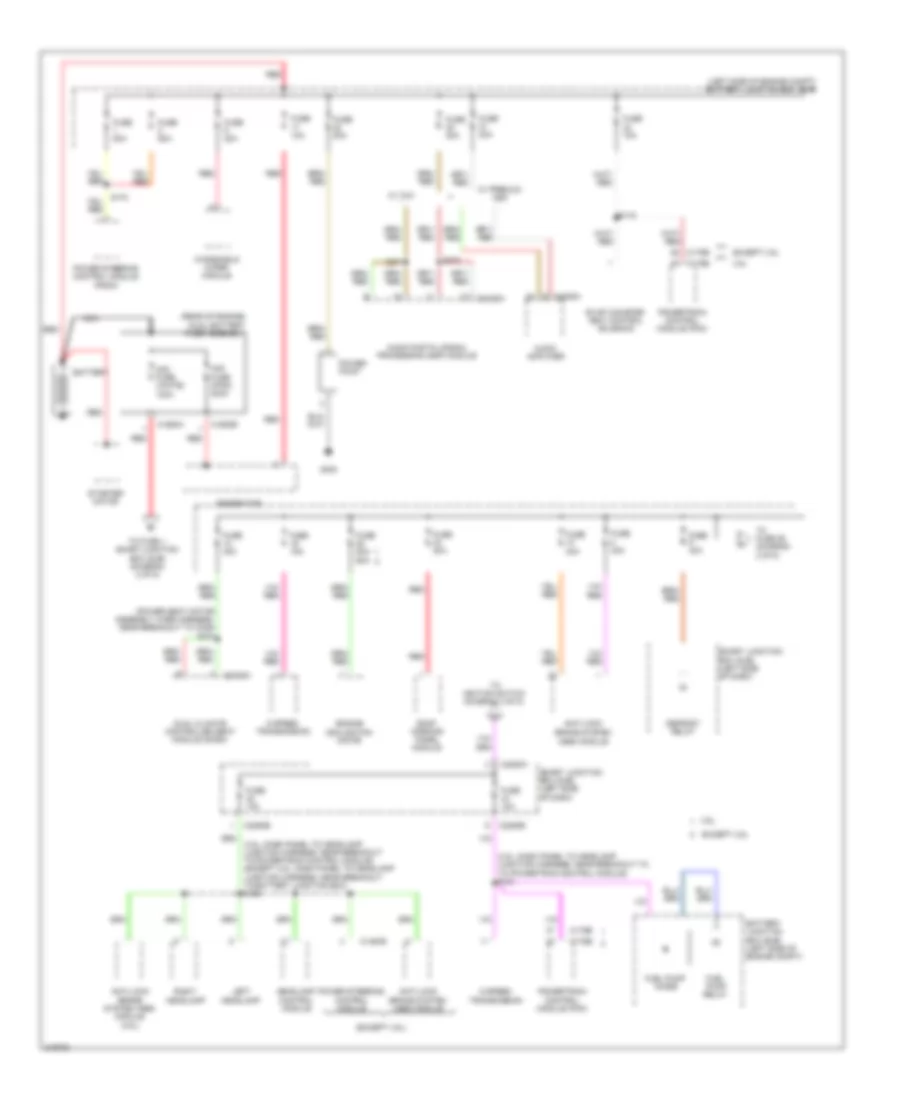 Power Distribution Wiring Diagram Except Hybrid 1 of 5 for Ford Fusion Hybrid 2010