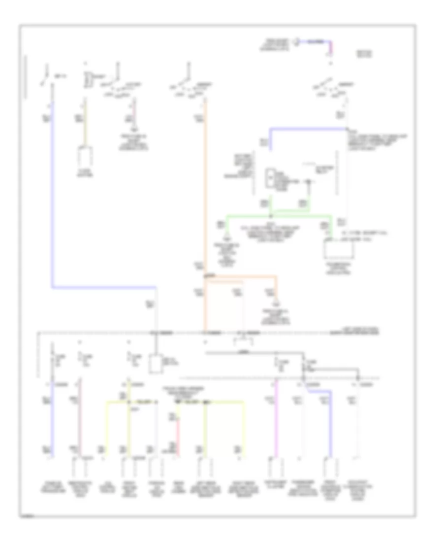 Power Distribution Wiring Diagram Except Hybrid 3 of 5 for Ford Fusion Hybrid 2010