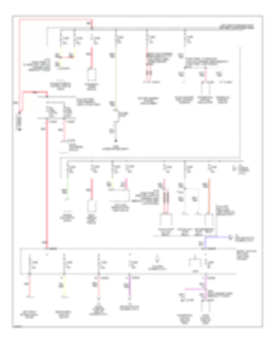 Power Distribution Wiring Diagram Hybrid 1 of 4 for Ford Fusion Hybrid 2010