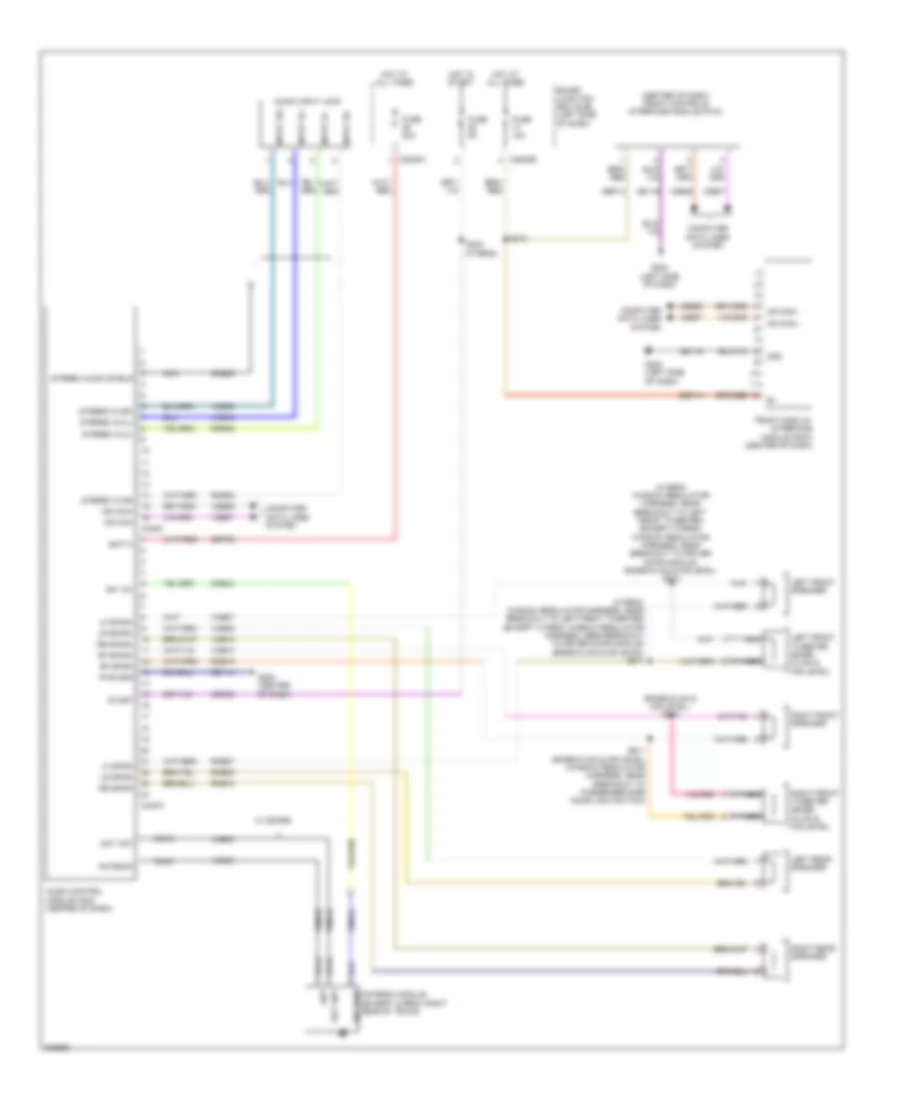 Base Radio Wiring Diagram for Ford Fusion Hybrid 2010