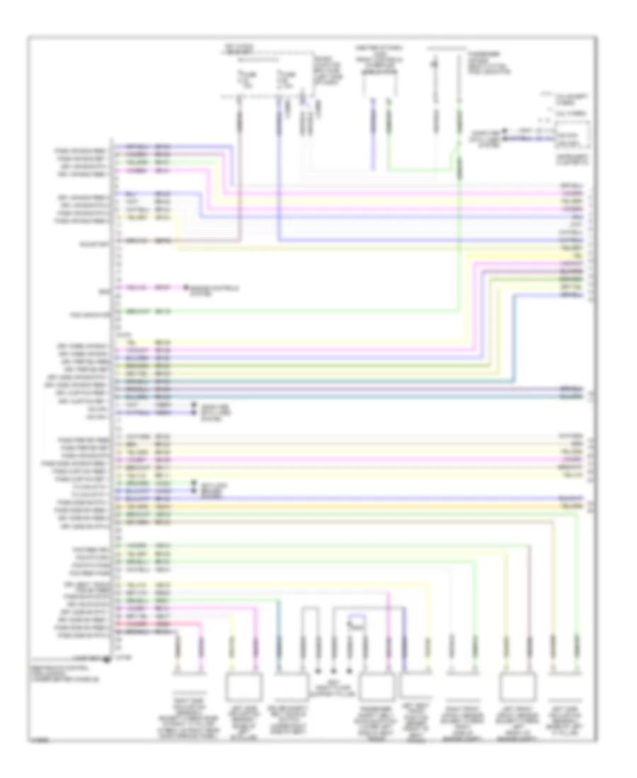 Supplemental Restraints Wiring Diagram 1 of 2 for Ford Fusion Hybrid 2010