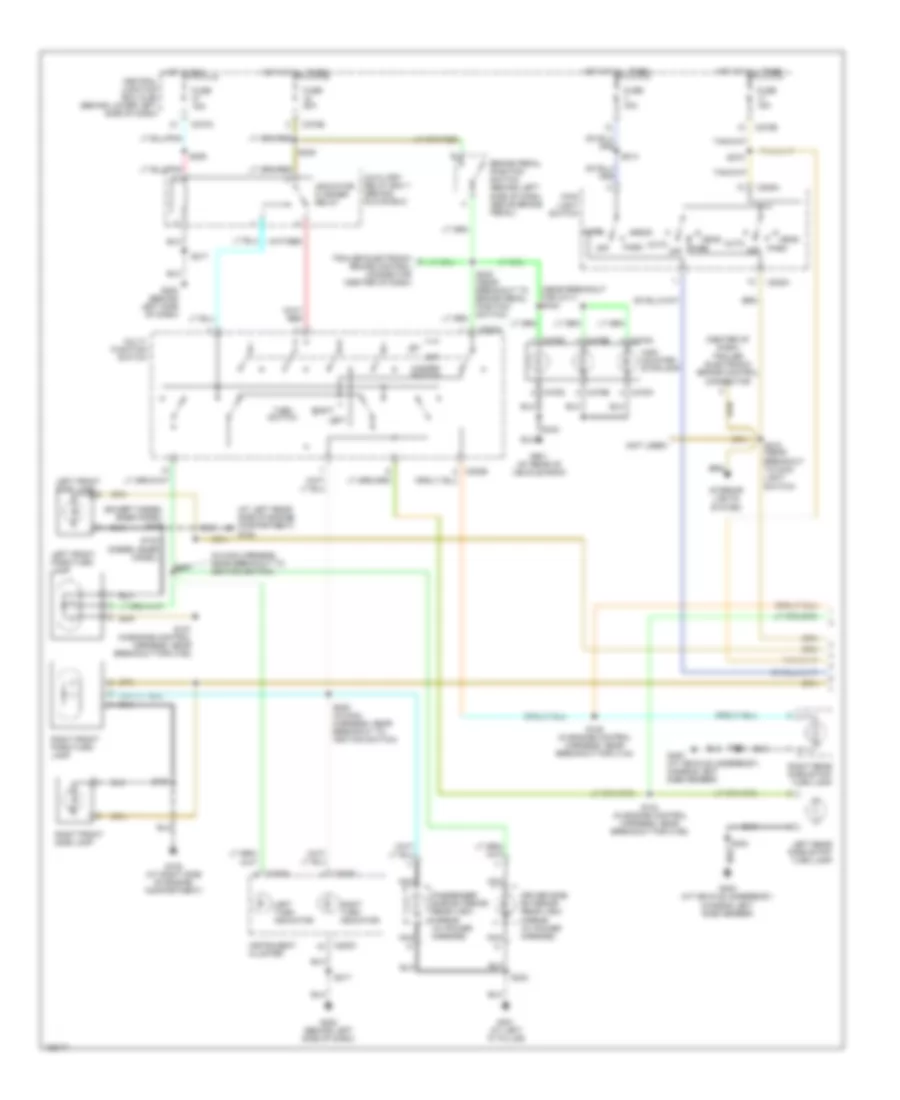 Exterior Lamps Wiring Diagram 1 of 2 for Ford Excursion 2004