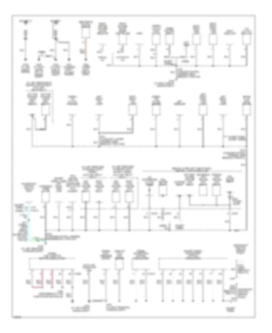 Ground Distribution Wiring Diagram 1 of 4 for Ford Excursion 2004