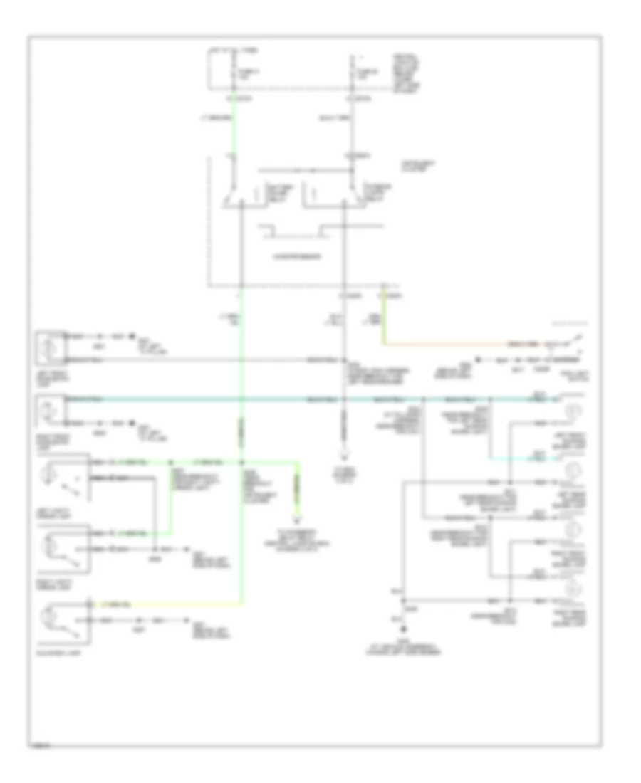 Courtesy Lamps Wiring Diagram 1 of 2 for Ford Excursion 2004