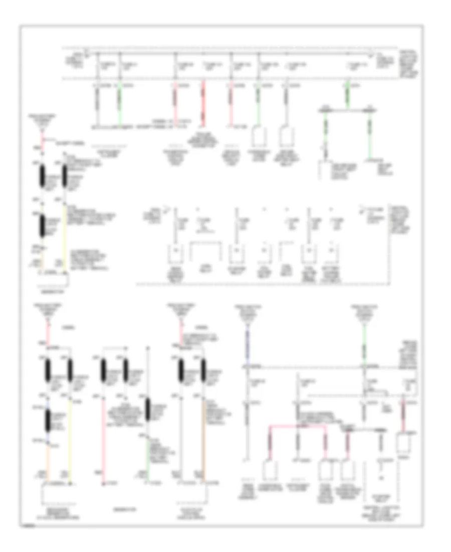 Power Distribution Wiring Diagram 2 of 4 for Ford Excursion 2004