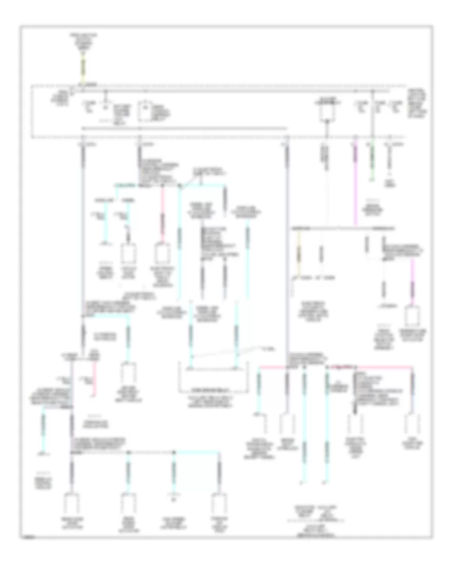 Power Distribution Wiring Diagram 4 of 4 for Ford Excursion 2004