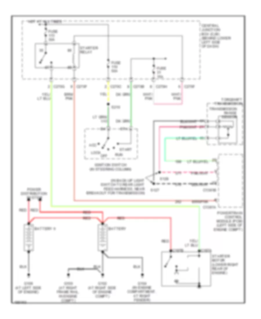 6.0L Diesel, Starting Wiring Diagram for Ford Excursion 2004