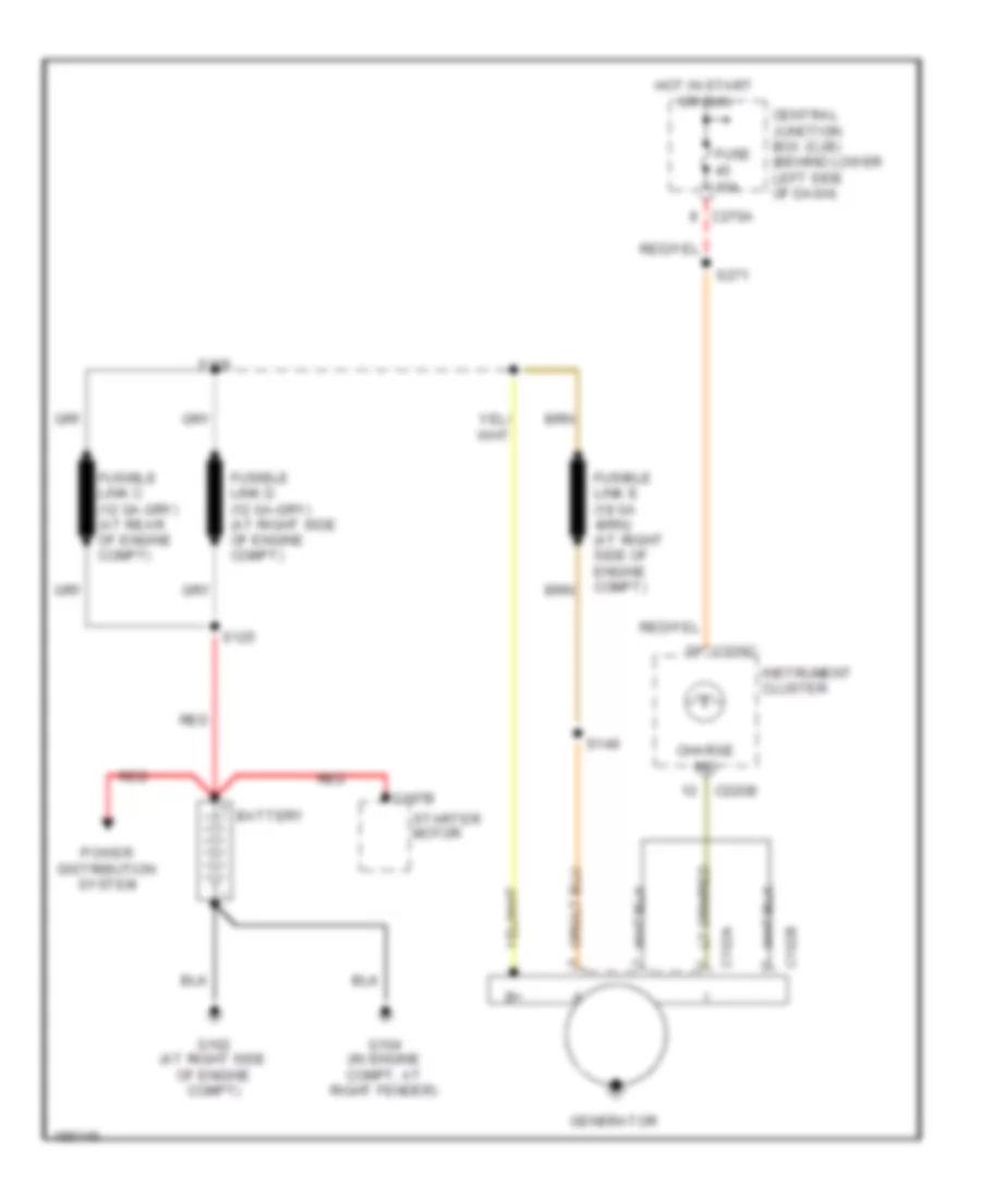 6.8L, Charging Wiring Diagram for Ford Excursion 2004