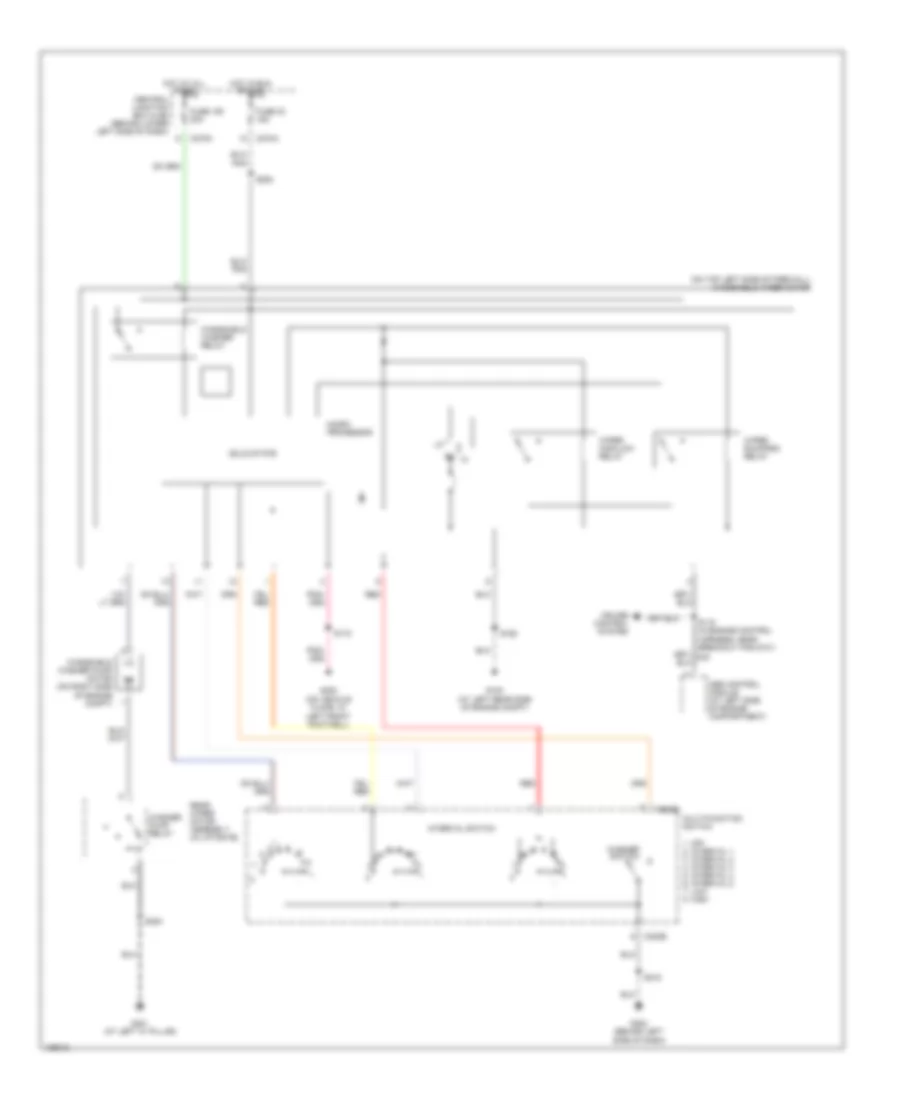 Front Wiper Washer Wiring Diagram for Ford Excursion 2004