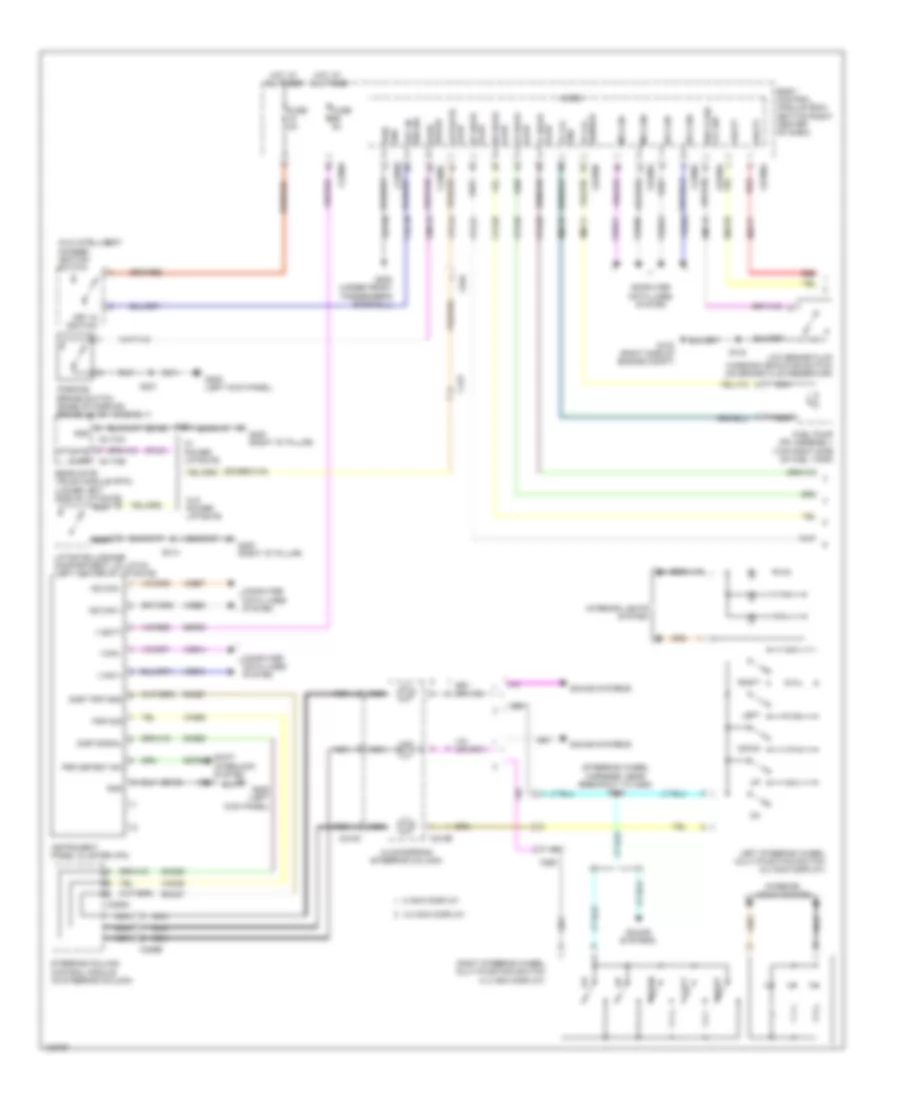 Instrument Cluster Wiring Diagram 1 of 2 for Ford Escape Titanium 2014