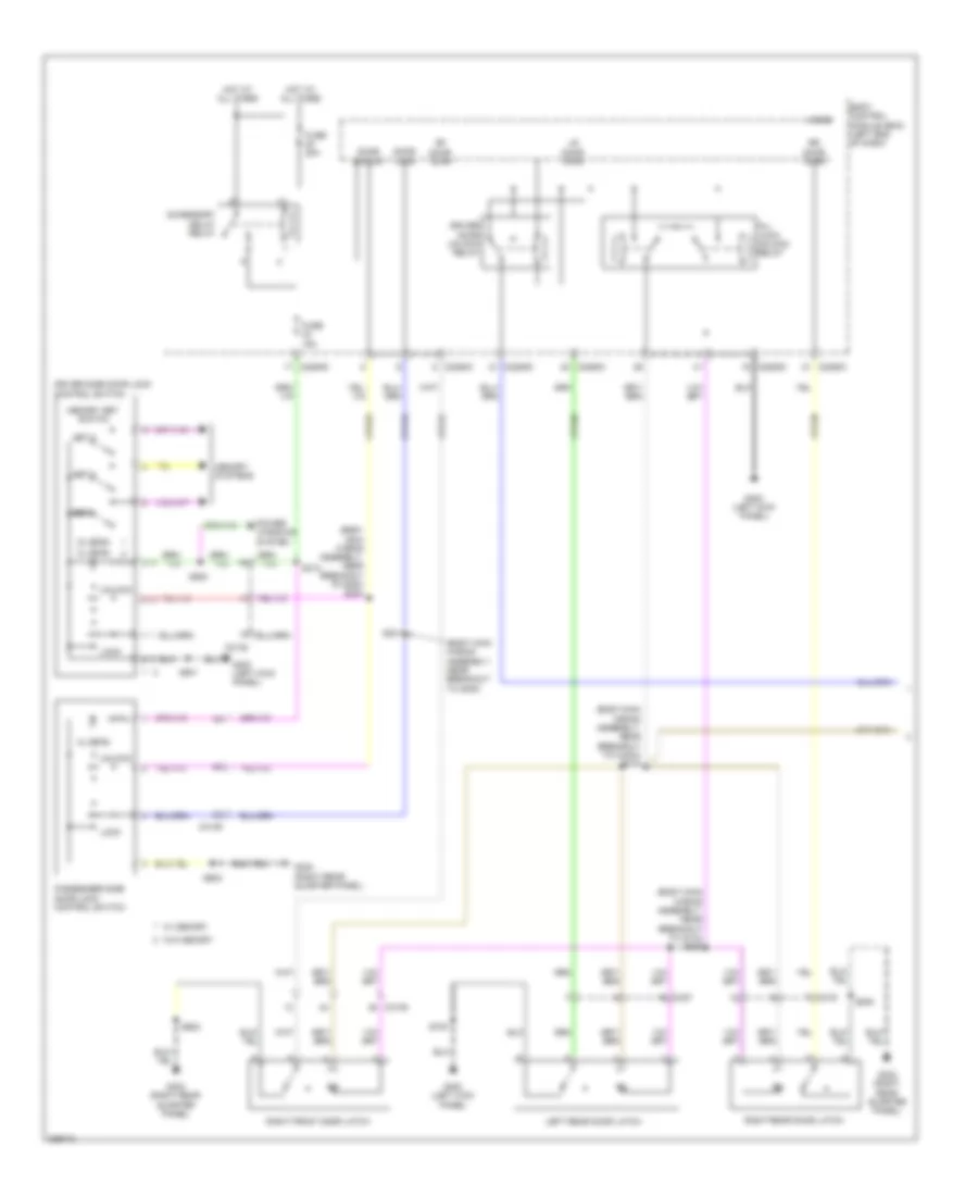 Forced Entry Wiring Diagram, without Intelligent Access (1 of 2) for Ford Explorer 2013