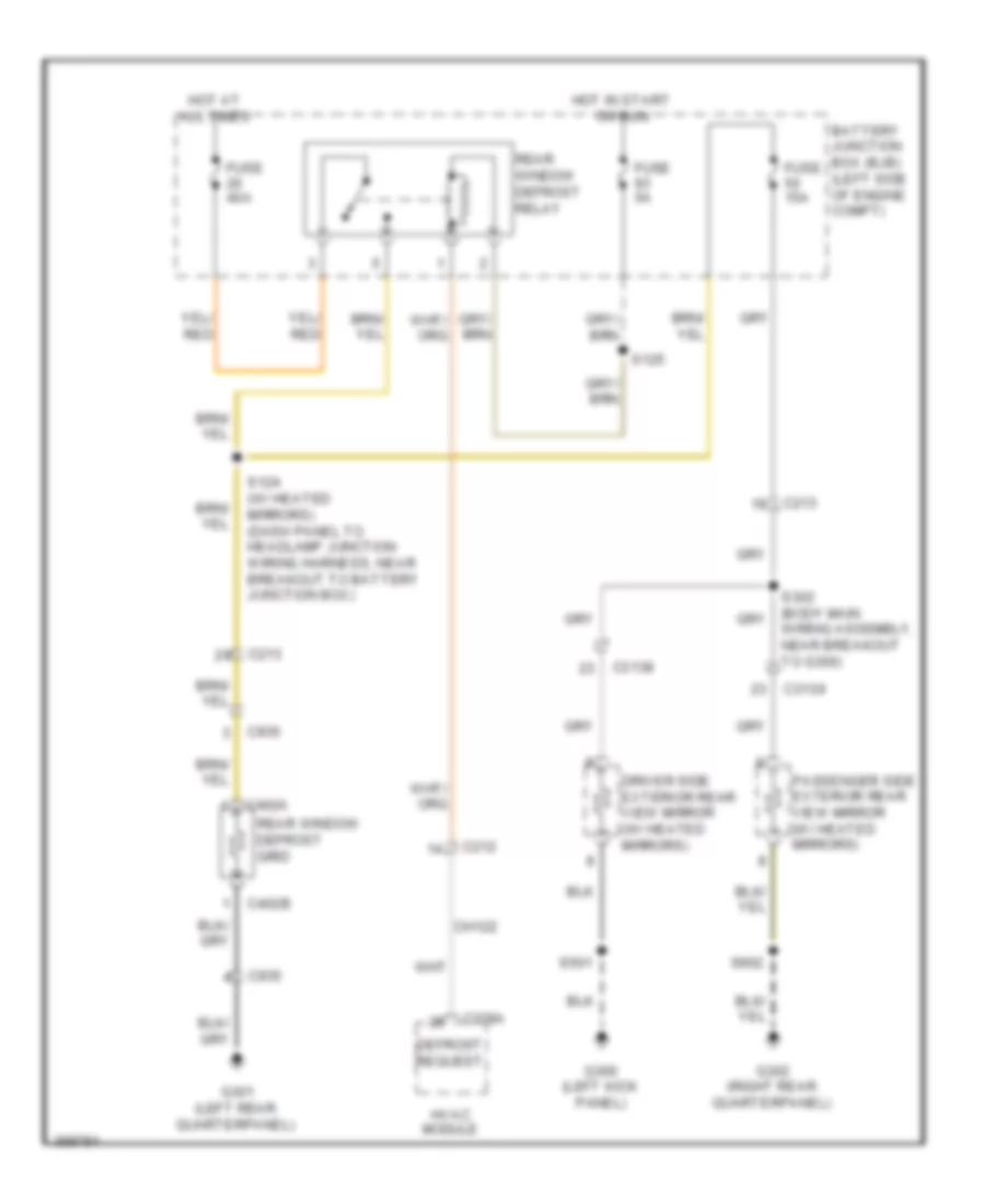 Defoggers Wiring Diagram for Ford Explorer 2013
