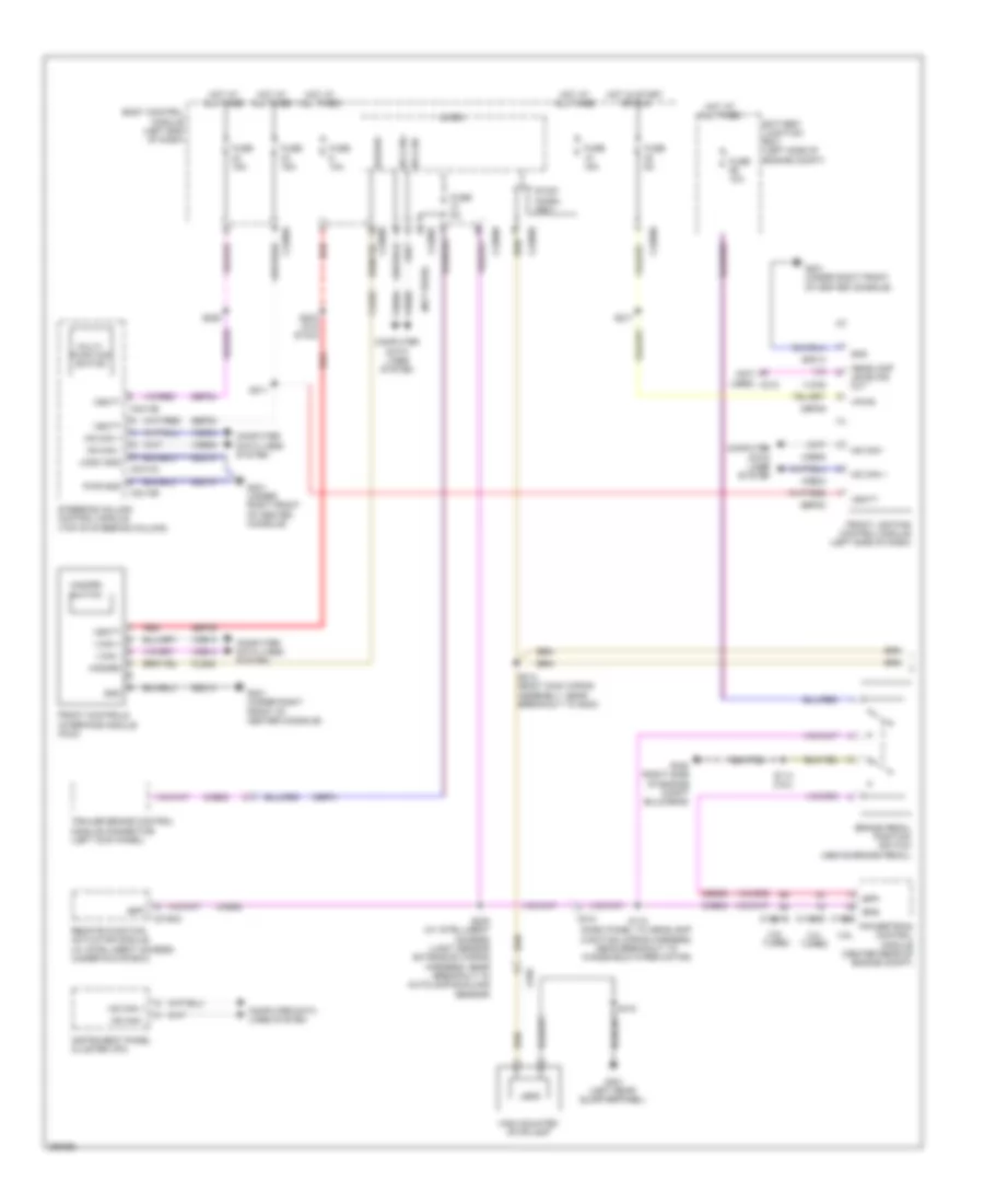 Exterior Lamps Wiring Diagram, Except Police (1 of 2) for Ford Explorer 2013