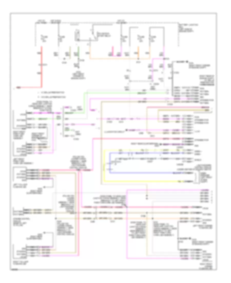 Exterior Lamps Wiring Diagram, Police (2 of 3) for Ford Explorer 2013