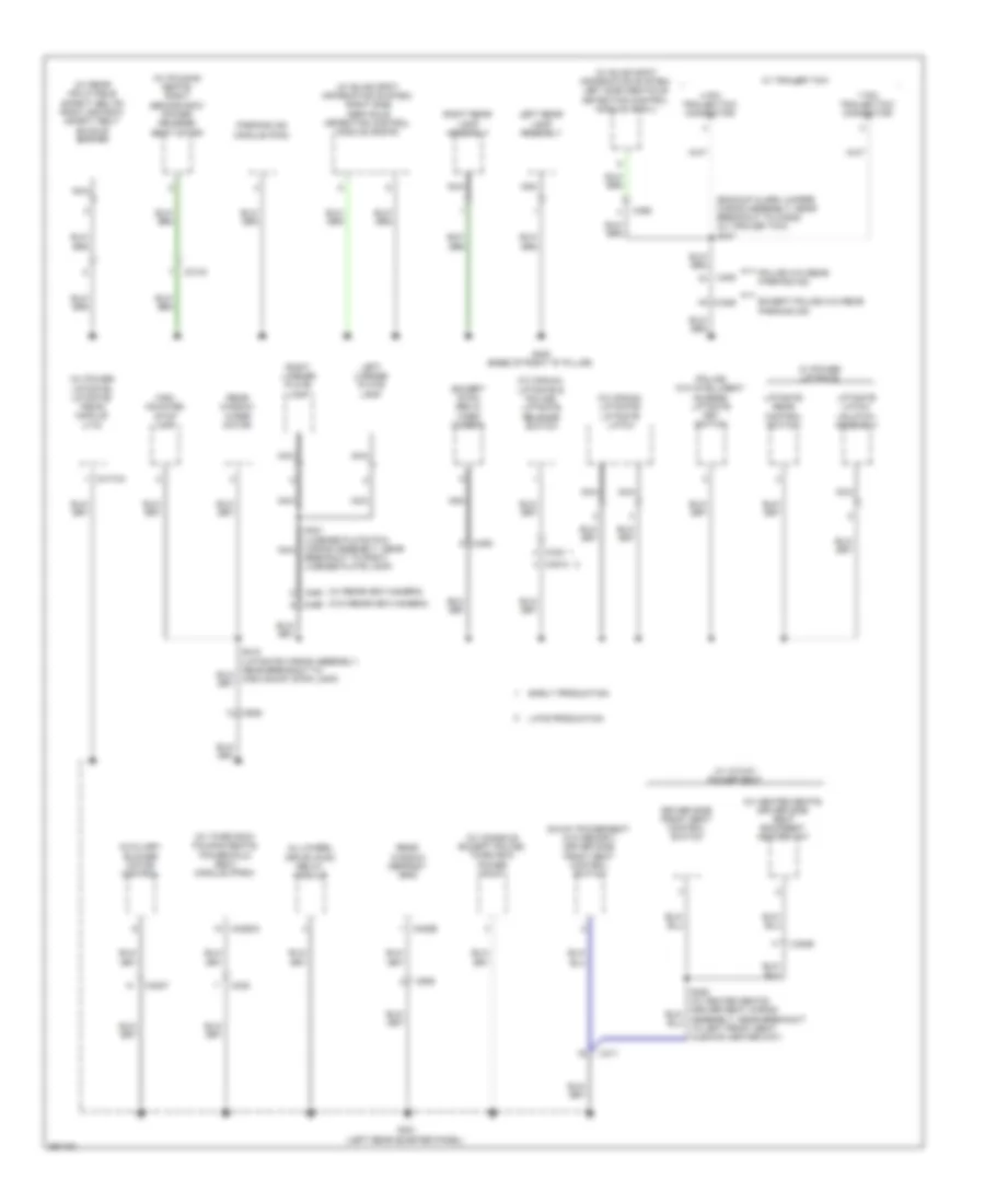 Ground Distribution Wiring Diagram 4 of 6 for Ford Explorer 2013
