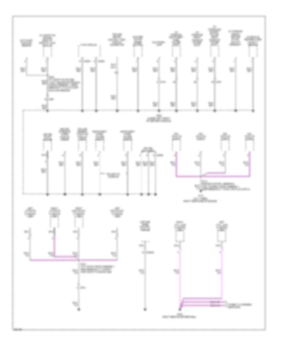 Ground Distribution Wiring Diagram (6 of 6) for Ford Explorer 2013