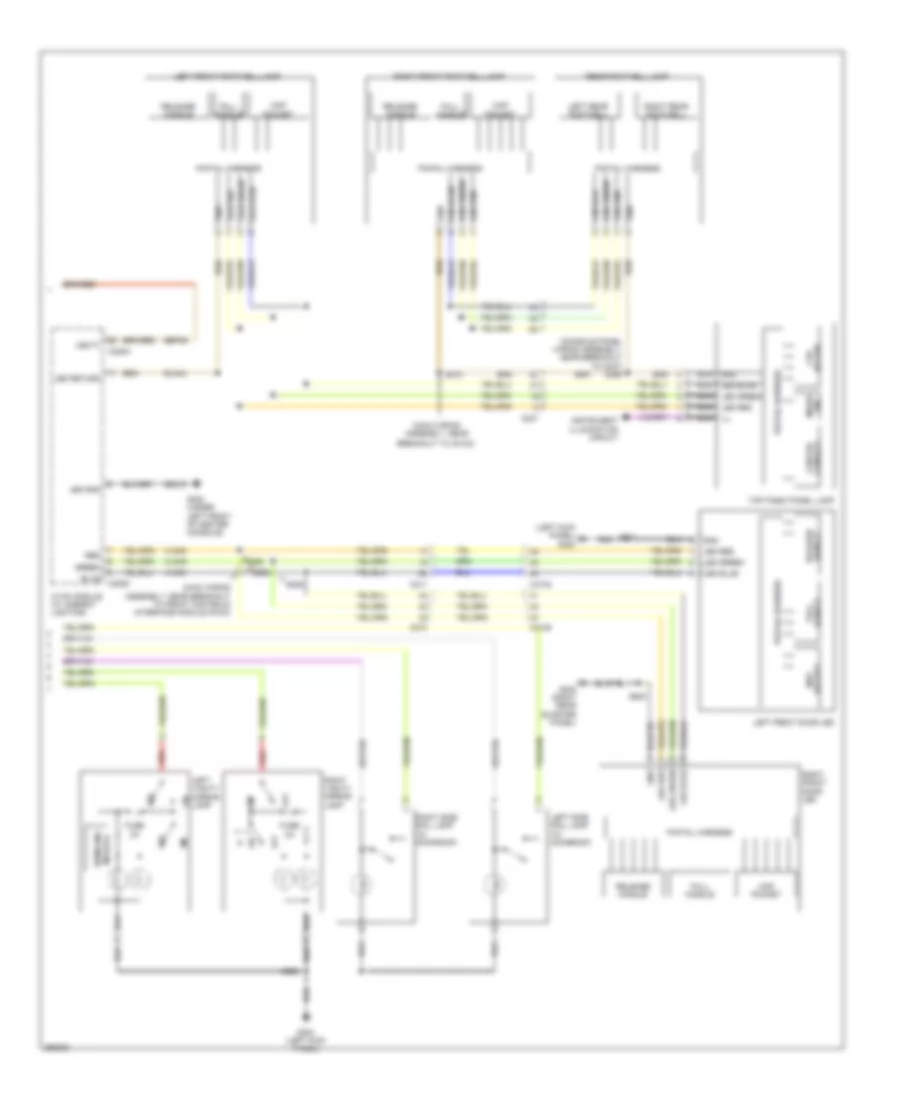 Courtesy Lamps Wiring Diagram (2 of 2) for Ford Explorer 2013