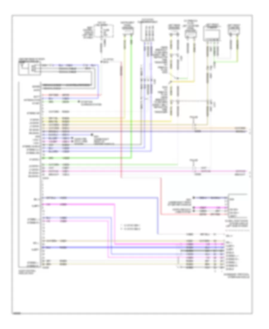 Navigation Wiring Diagram, without Sony (1 of 2) for Ford Explorer 2013