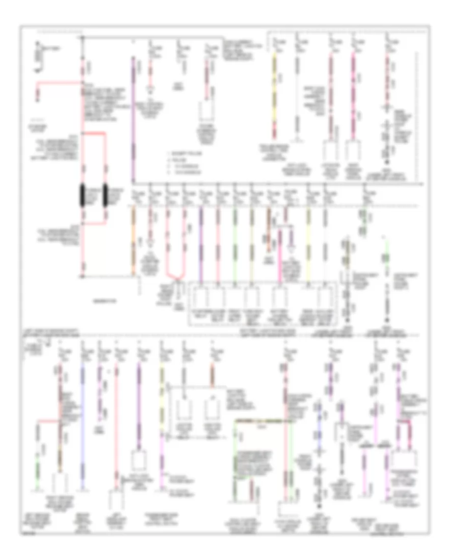 Power Distribution Wiring Diagram 1 of 5 for Ford Explorer 2013
