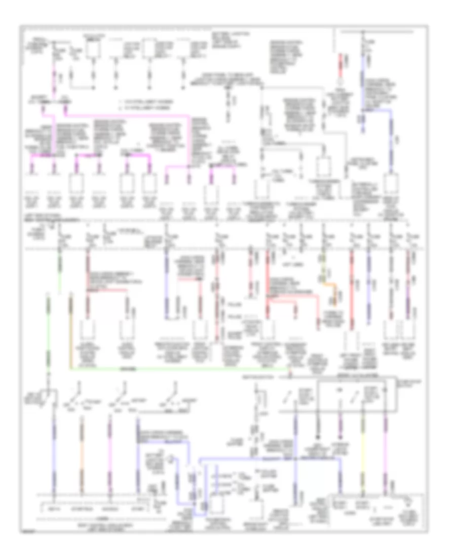 Power Distribution Wiring Diagram 3 of 5 for Ford Explorer 2013