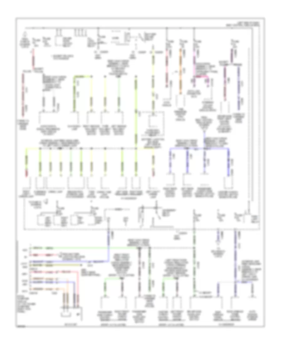 Power Distribution Wiring Diagram (4 of 5) for Ford Explorer 2013