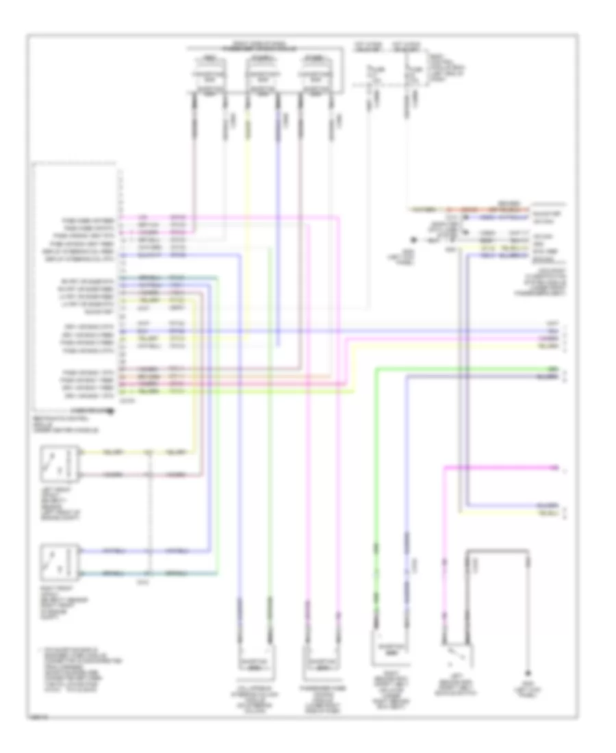 Supplemental Restraints Wiring Diagram 1 of 3 for Ford Explorer 2013