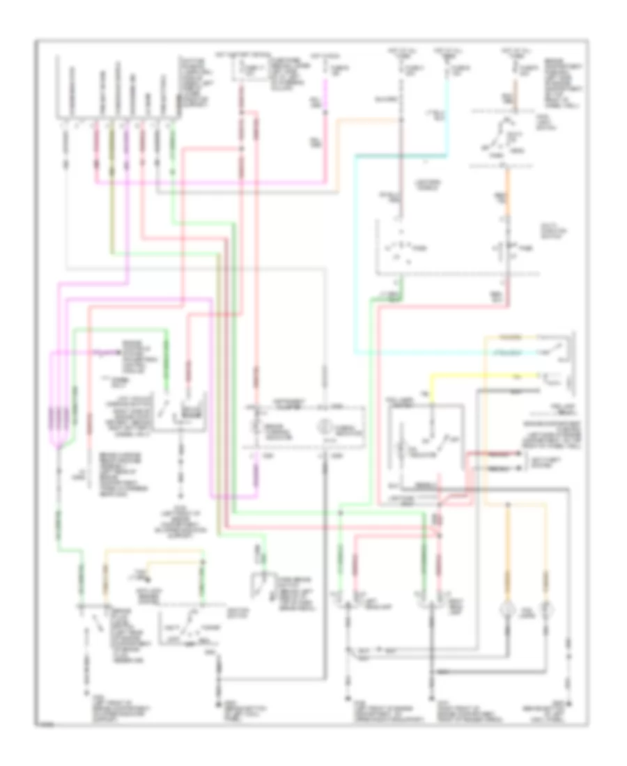 Headlamps Wiring Diagram with DRL for Ford F Super Duty 1995