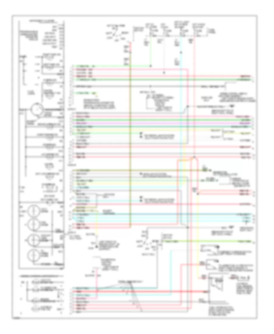 Instrument Cluster Wiring Diagram 1 of 2 for Ford F Super Duty 1995
