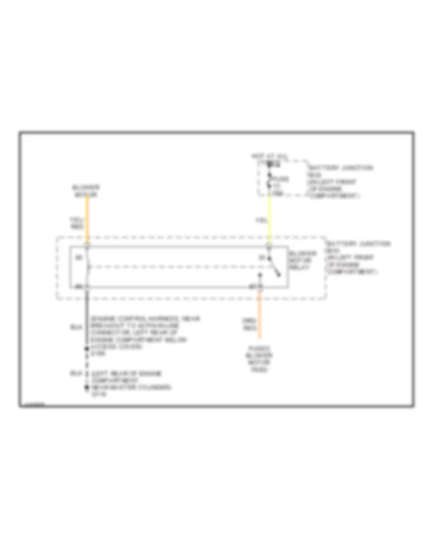Heater Wiring Diagram with Stripped Chassis for Ford Econoline E350 Super Duty 2001