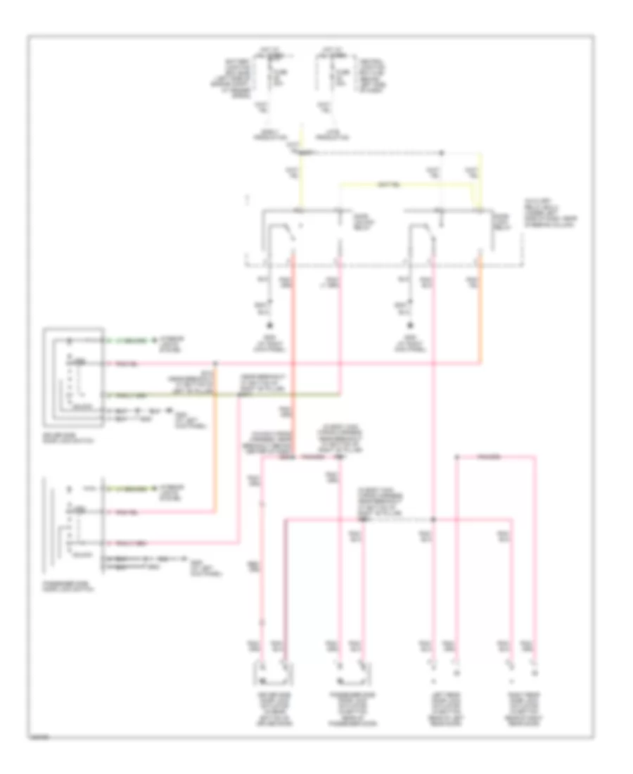 Forced Entry Wiring Diagram, without Keyless Entry for Ford Explorer Sport Trac 2005