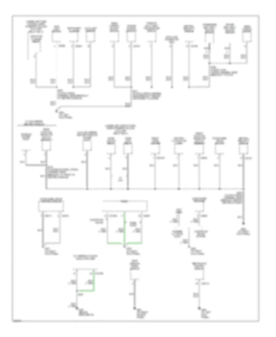 Ground Distribution Wiring Diagram 2 of 3 for Ford Explorer Sport Trac 2005