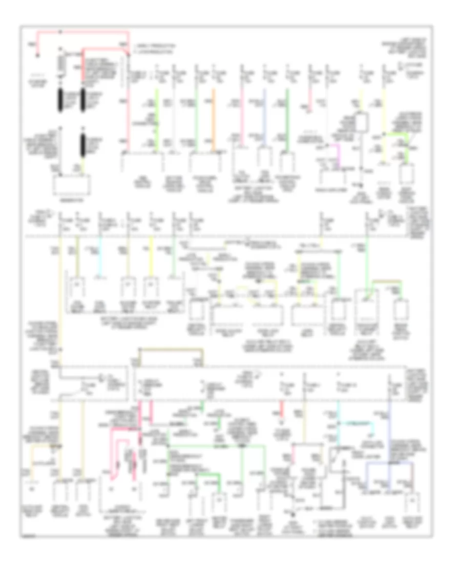 Power Distribution Wiring Diagram 1 of 2 for Ford Explorer Sport Trac 2005