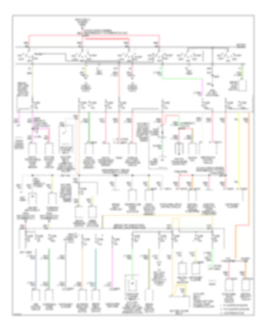 Power Distribution Wiring Diagram 2 of 2 for Ford Explorer Sport Trac 2005