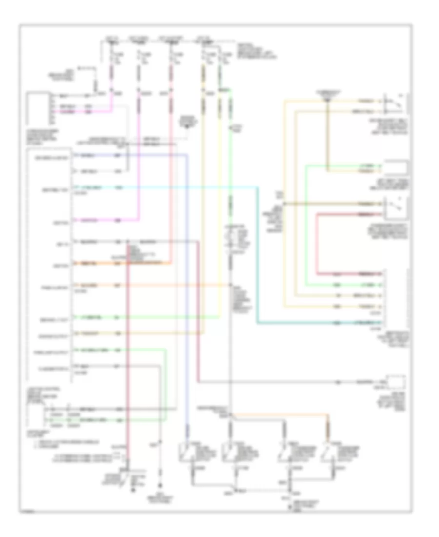 Warning Systems Wiring Diagram with Analog Cluster for Ford Crown Victoria Police Interceptor 2003