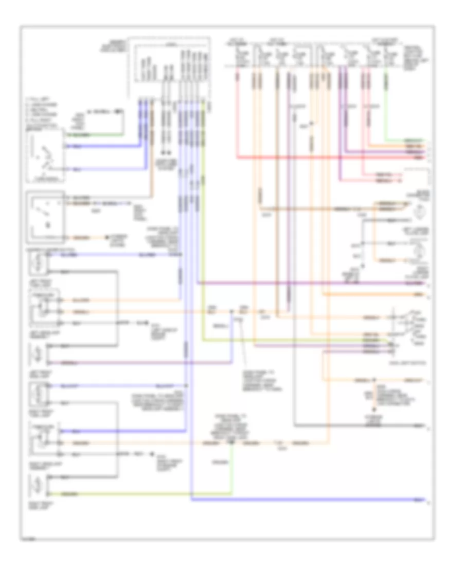 Exterior Lamps Wiring Diagram 1 of 2 for Ford Transit Connect 2011