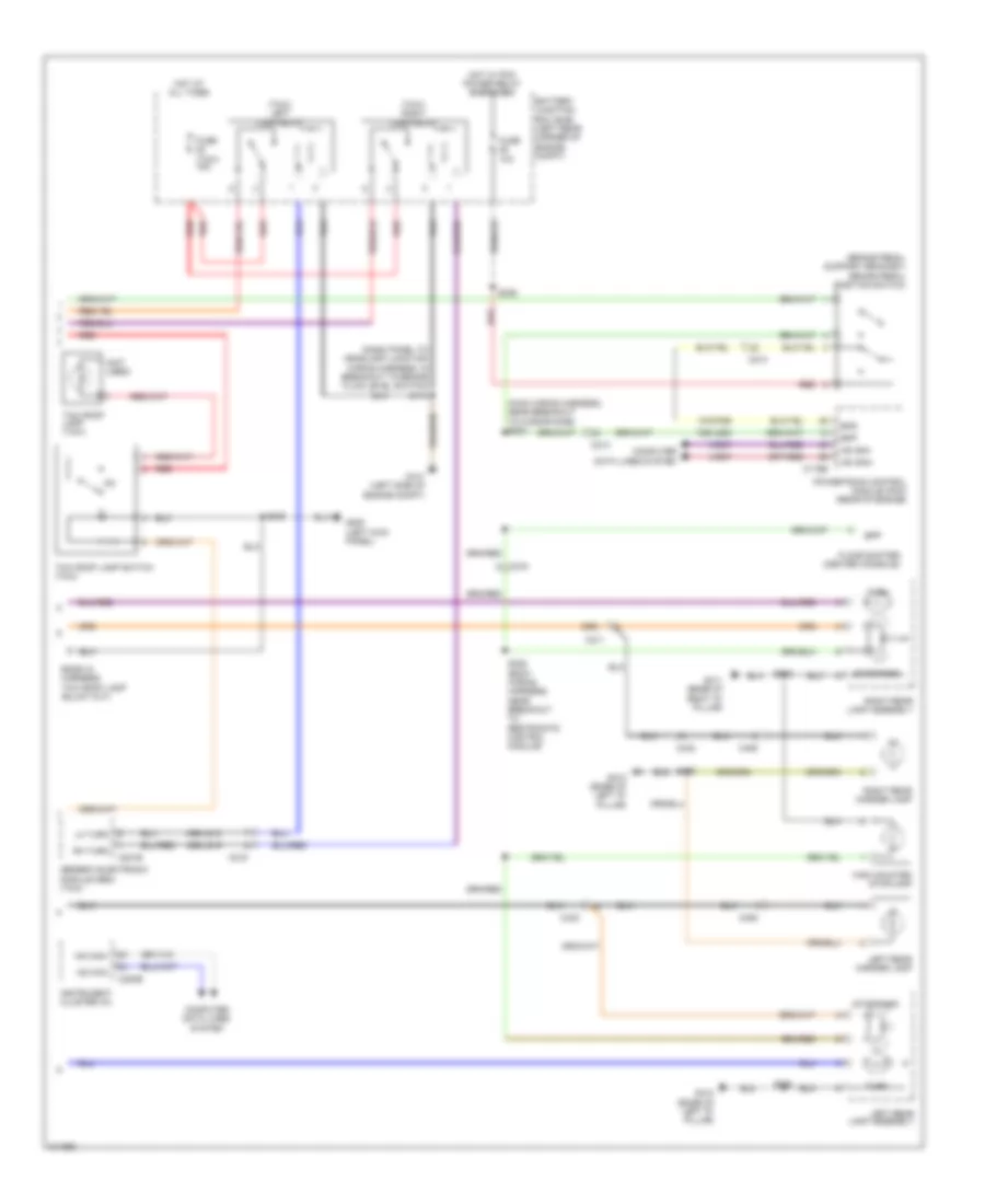 Exterior Lamps Wiring Diagram 2 of 2 for Ford Transit Connect 2011
