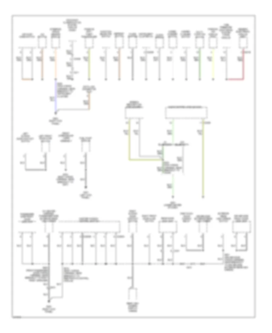 Ground Distribution Wiring Diagram 2 of 3 for Ford Transit Connect 2011