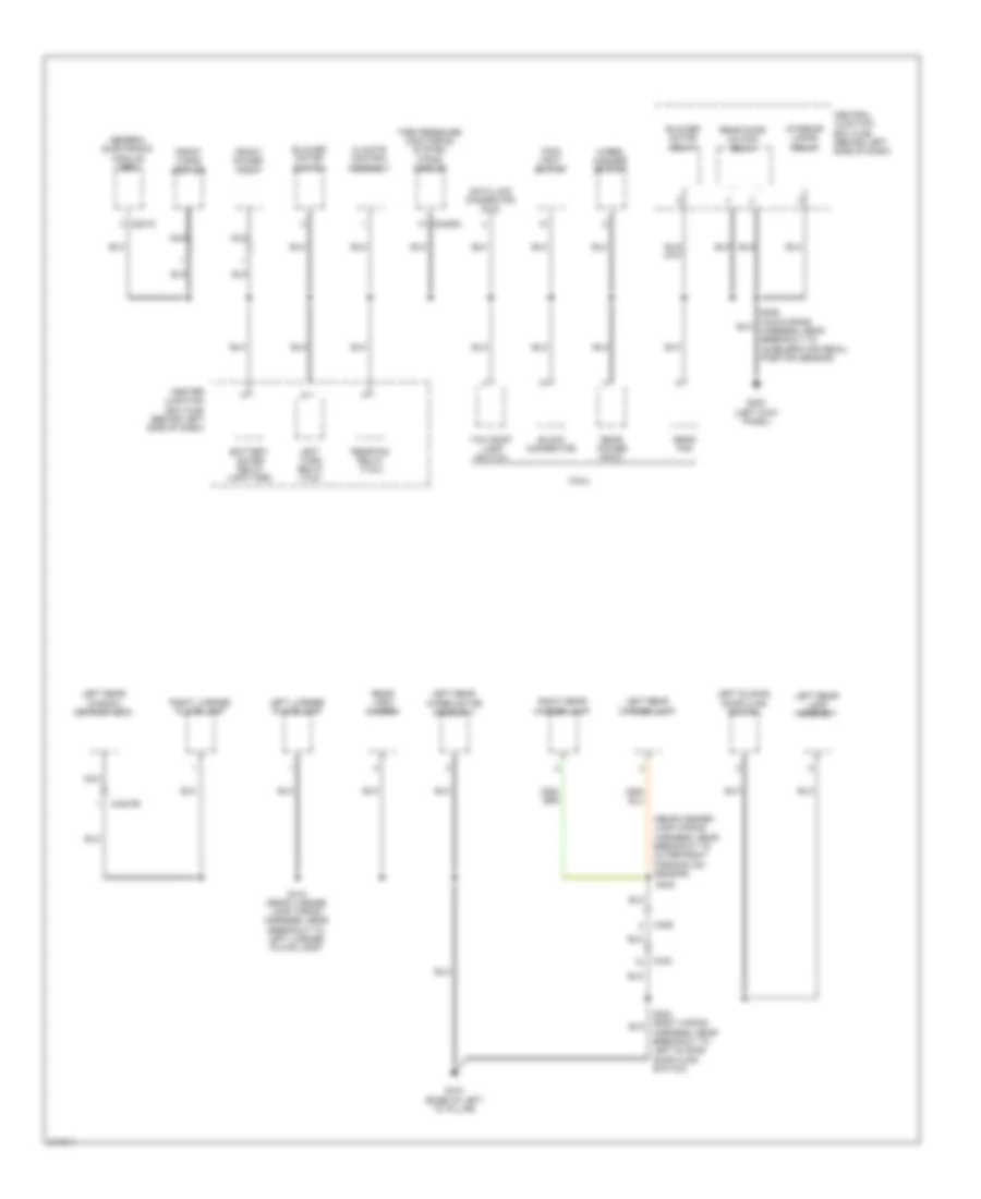 Ground Distribution Wiring Diagram 3 of 3 for Ford Transit Connect 2011
