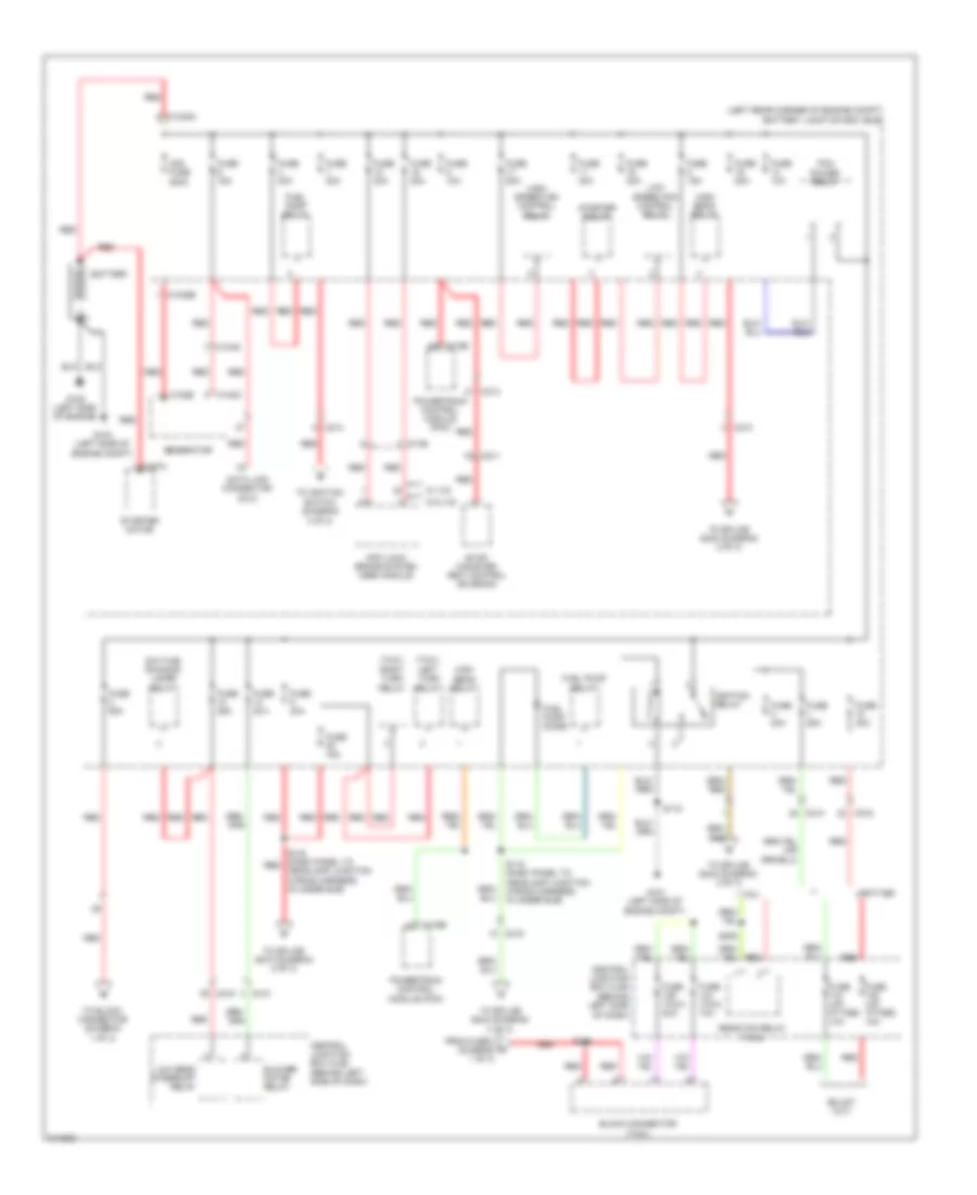 Power Distribution Wiring Diagram 1 of 3 for Ford Transit Connect 2011