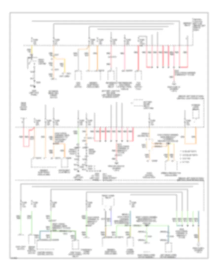 Power Distribution Wiring Diagram 2 of 3 for Ford Transit Connect 2011