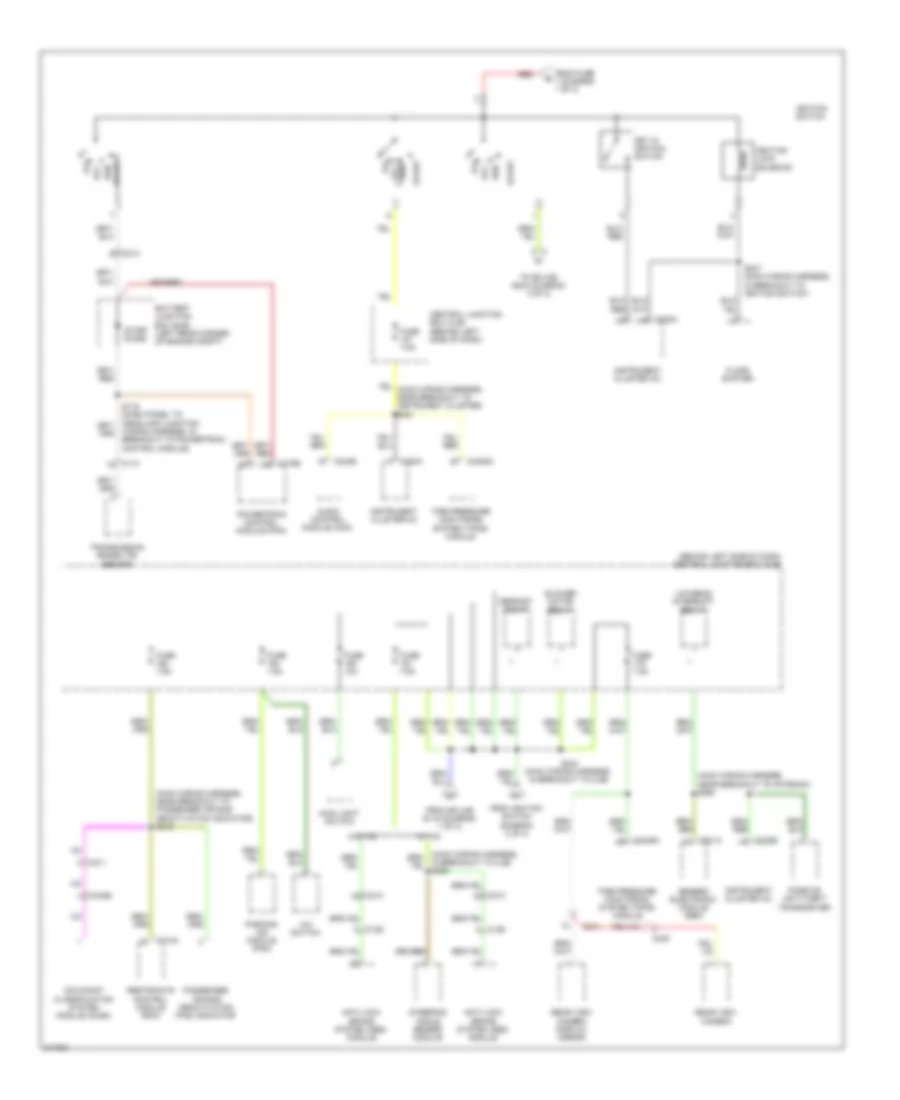 Power Distribution Wiring Diagram 3 of 3 for Ford Transit Connect 2011