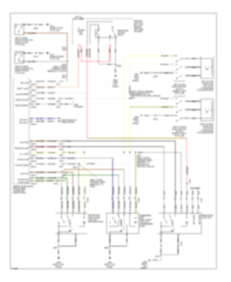 Power Door Locks Wiring Diagram for Ford Transit Connect 2011