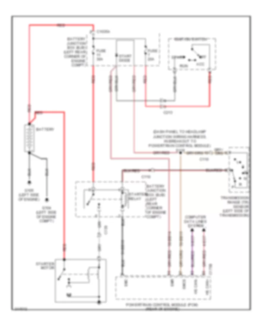Starting Wiring Diagram for Ford Transit Connect 2011